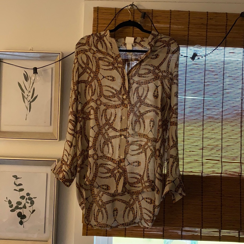H&M Snake Printed Top